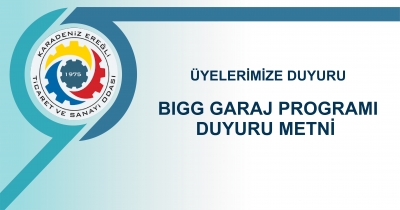 BIGG GARAJ Programi Duyuru Metni